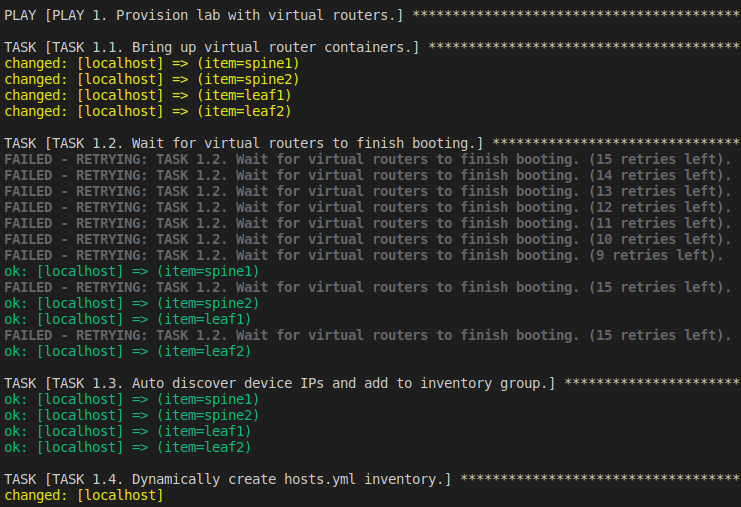 Ansible 'until' loop